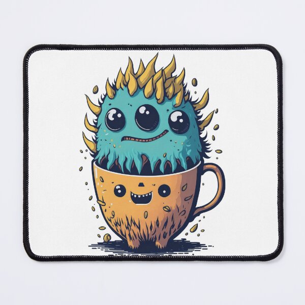 Item preview, Three-eyed monster in a coffee cup designed and sold by Rothnaric.