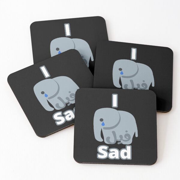 Item preview, I Feel Sad, I فيل Sad designed and sold by ArabicMerch.