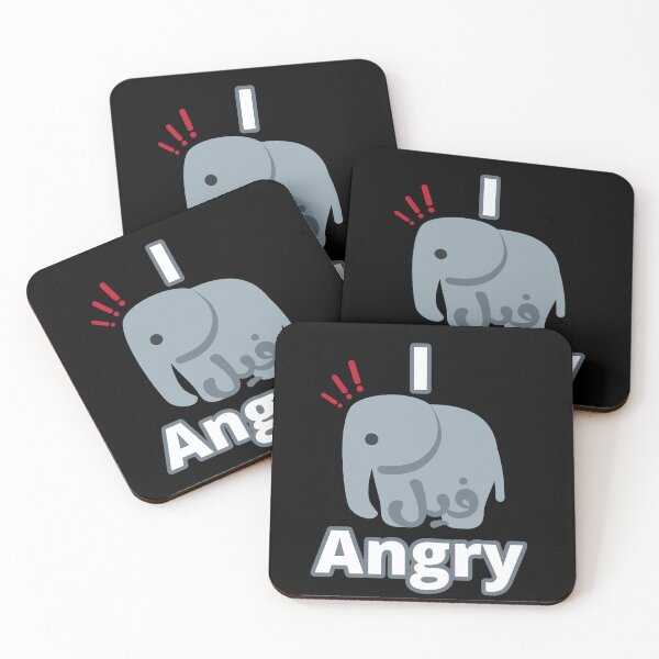 Item preview, I Feel Angry, I فيل Angry designed and sold by ArabicMerch.