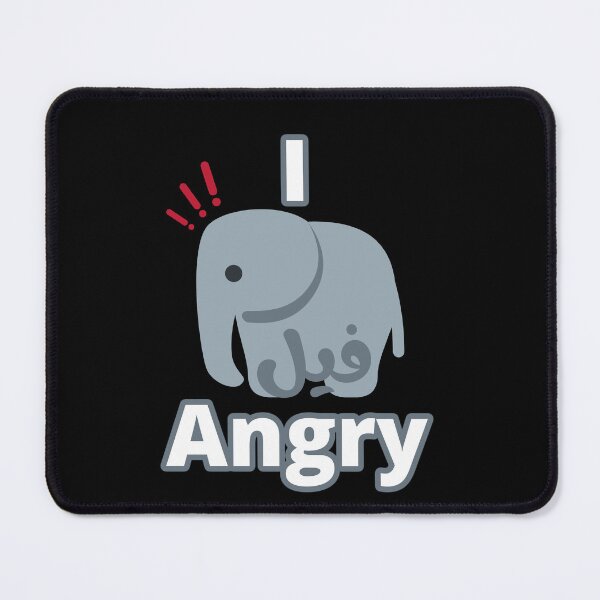 Item preview, I Feel Angry, I فيل Angry designed and sold by ArabicMerch.