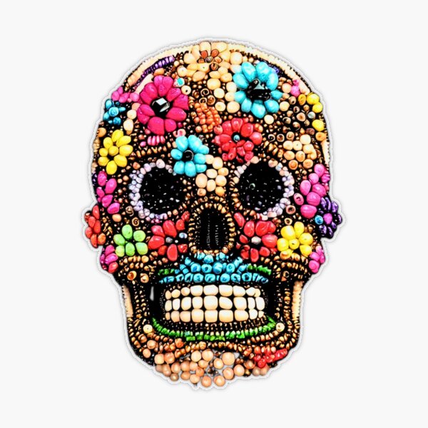 Amazing Sugar Skull Happy Mardi Gras 3D T-Shirt