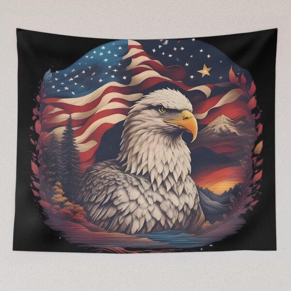 Item preview, USA eagle on flag  designed and sold by mrlazypl.