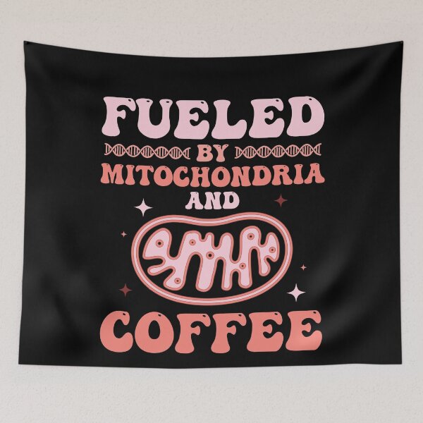 Item preview, Fueled By Mitochondria and Coffee Funny Biology - Biology Teacher Day designed and sold by Amineharoni.