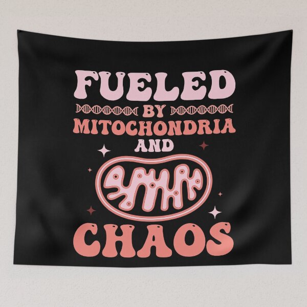 Item preview, Fueled By Mitochondria and Chaos Funny Biology - Biology Teacher Day designed and sold by Amineharoni.