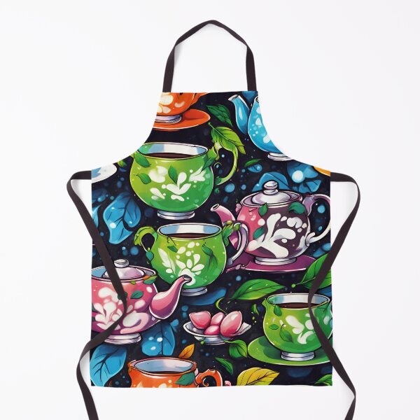 Item preview, Tea Leaves and Tea Pot Pattern designed and sold by SeamCraft.
