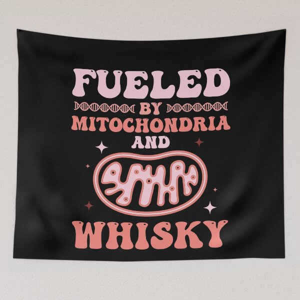Item preview, Fueled By Mitochondria and Whisky Funny Biology - Biology Teacher Day designed and sold by Amineharoni.