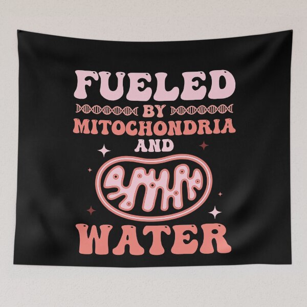 Item preview, Fueled By Mitochondria and Water Funny Biology - Biology Teacher Day designed and sold by Amineharoni.