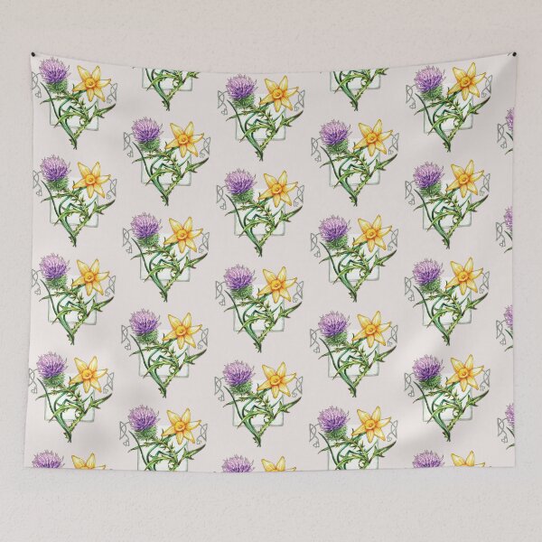 Item preview, Thistle and Daffodil. designed and sold by NatRowland Art.