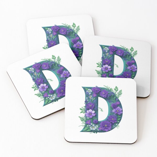 Item preview, Letra D arte floral designed and sold by Kodchaporn-P.