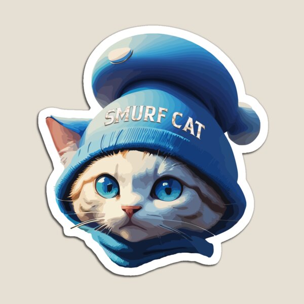 Cute Little Smurf Cat Poster for Sale by sklstore