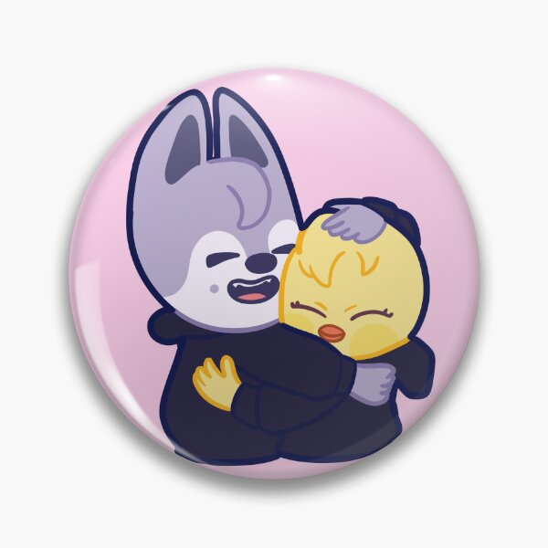 Item preview, STRAY KIDS (SKZOO) WolfChan And Bbokari Hug  designed and sold by LilMissRandom17.