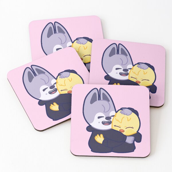 Item preview, STRAY KIDS (SKZOO) WolfChan And Bbokari Hug  designed and sold by LilMissRandom17.