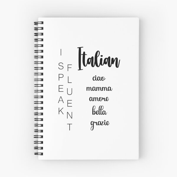 Item preview, I Speak Fluent Italian... ciao mamma amore bella grazie designed and sold by EmeraldeaArt.