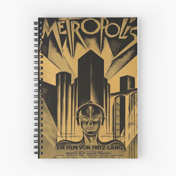 Item preview, Metropolis, Fritz Lang, 1926 vintage movie poster, b&w designed and sold by OdessaHammes.