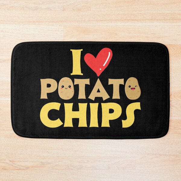 Item preview, I Love Potato Chips I Heart Potato Chips designed and sold by BunBuntheDog-.