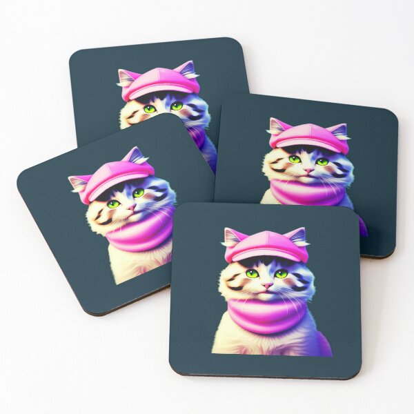 Item preview, pink cat  designed and sold by annlawren.