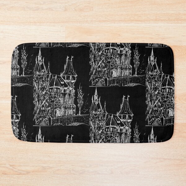Item preview, Budapest, Vajdahunyad Castle Illustration - White Version designed and sold by Lucie Jamais.