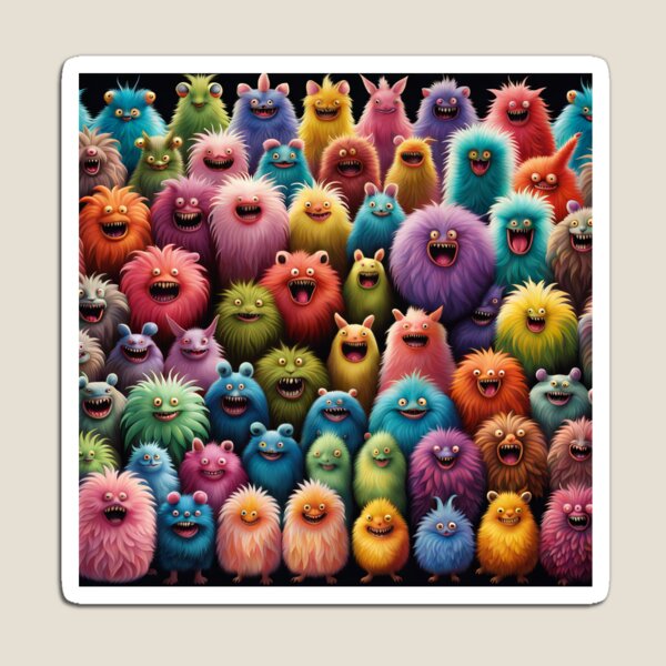 Item preview, Fluffy monsters designed and sold by outlander-pl.