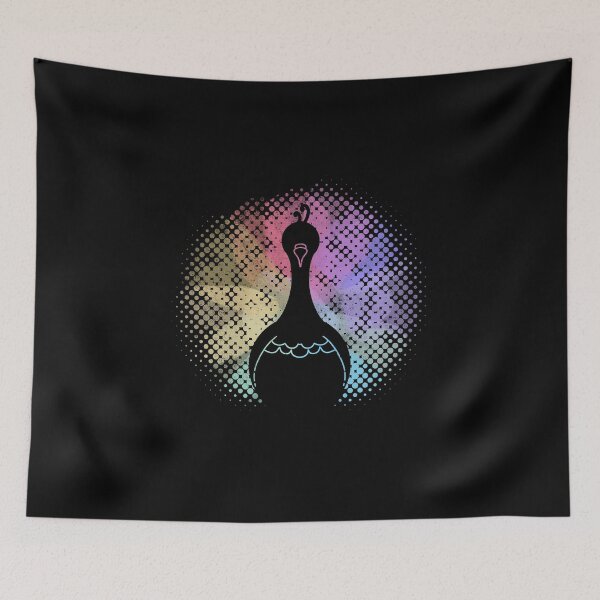 Item preview, Silueta de pavo real arcoiris designed and sold by Chigurena.