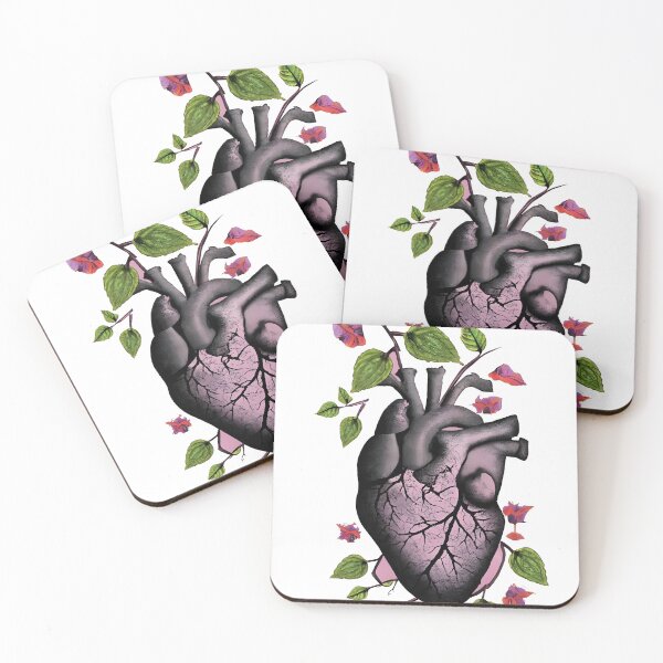 Item preview, Botanical heart - leaves and flower petals designed and sold by Urban  Charms.