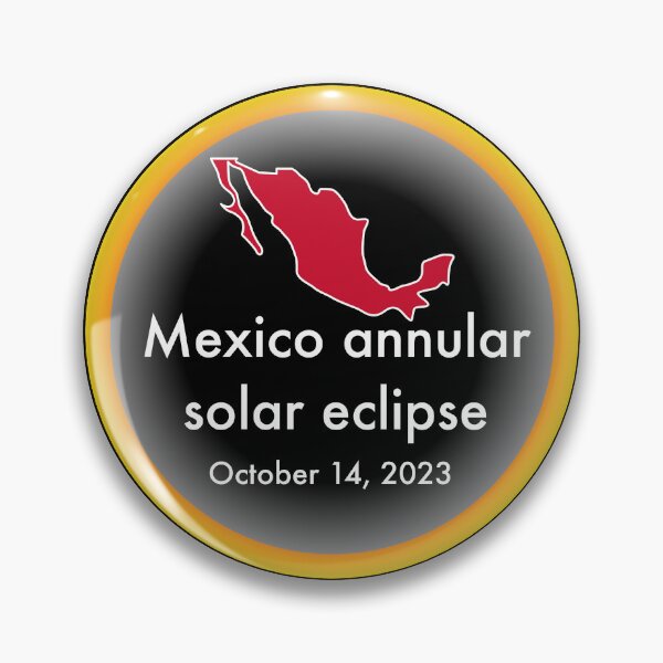 Item preview, Annular solar eclipse, October 14, 2023 in Mexico designed and sold by Cosmos-as-Art.