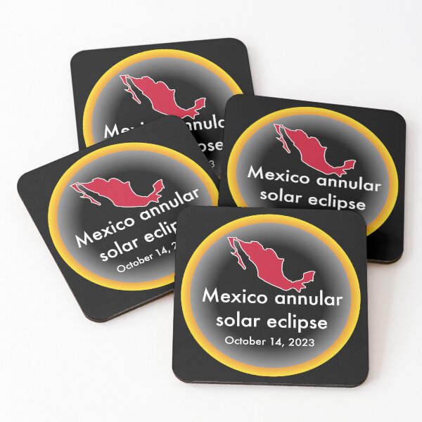 Item preview, Annular solar eclipse, October 14, 2023 in Mexico designed and sold by Cosmos-as-Art.