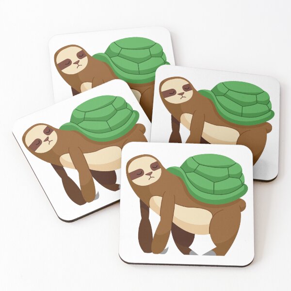 Item preview, Sloth's Laid-Back Journey With A Turtle Shell On Its Back designed and sold by thespecialtyhub.