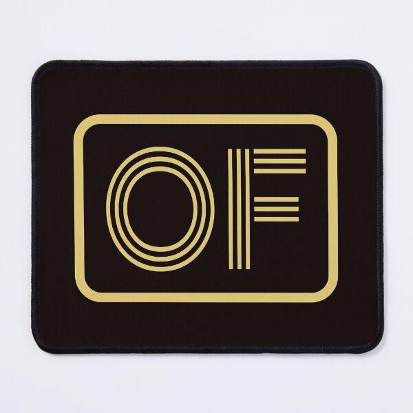Item preview, OF Initials Gold Geometric Letters designed and sold by Jeallan Designs.