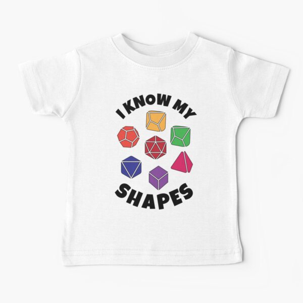 Item preview, D&D Kids or Baby I Know My Shapes with Polyhedral Dice designed and sold by sunburstrpg.