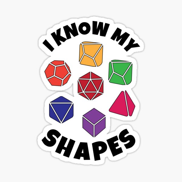 Item preview, D&D Kids or Baby I Know My Shapes with Polyhedral Dice designed and sold by sunburstrpg.