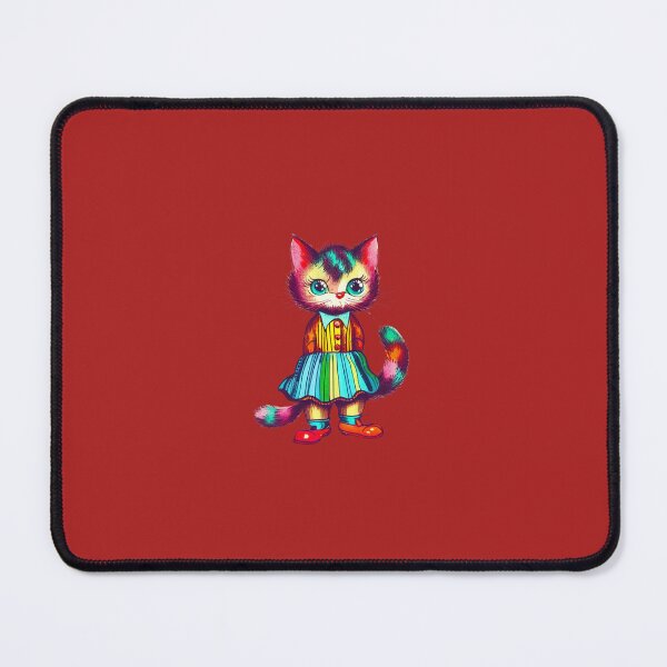 Item preview, "Vibrant Colorful Cat Sticker - Unique Art" designed and sold by shineslush.