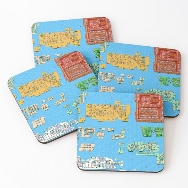 Item preview, Full Mushroom Kingdom Map Hand Drawn designed and sold by PixelBaconWave.