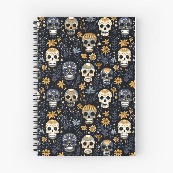 Item preview, Decorated Halloween Skulls Pattern designed and sold by Blue-Banana.