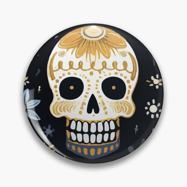 Item preview, Decorated Halloween Skulls Pattern designed and sold by Blue-Banana.