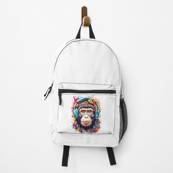 Item preview, monkey wearing a headphone designed and sold by wuttichaikml.