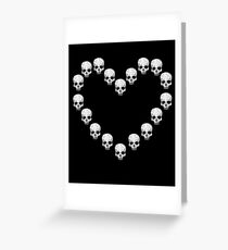 Skull Heart - Gothic Gift Greeting Card