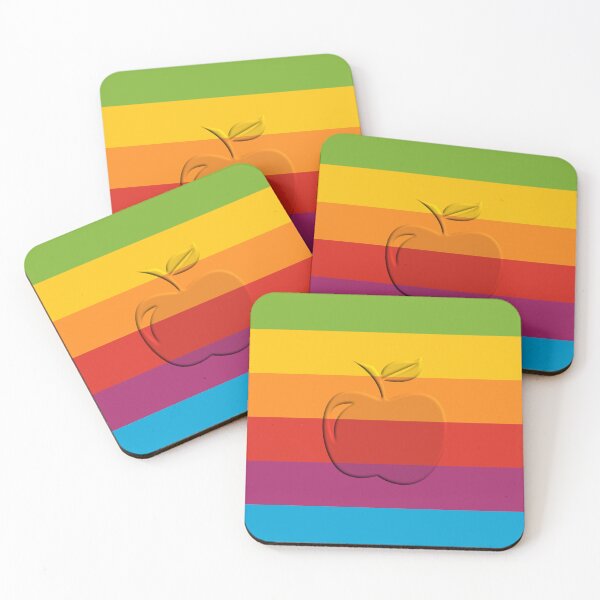 Item preview, Apple Retro Rainbow designed and sold by tiefenunscharf.