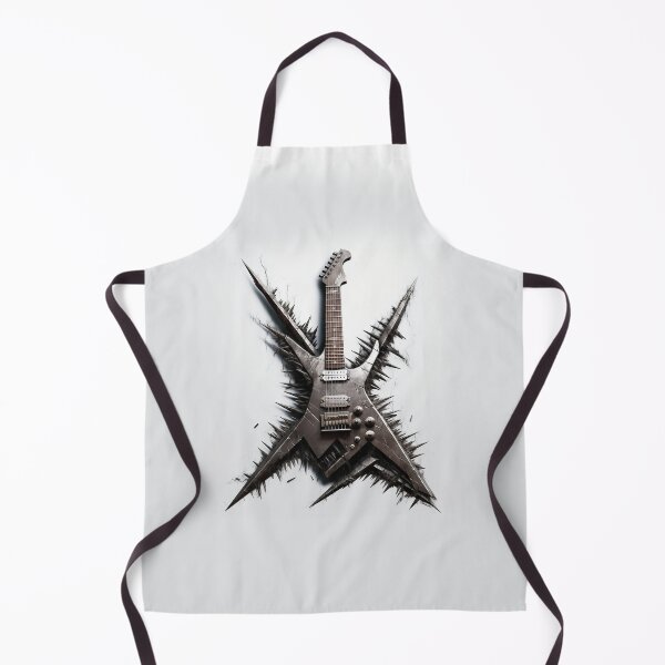 Item preview, a metal guitar with spikes on it designed and sold by Mickeymouse2023.