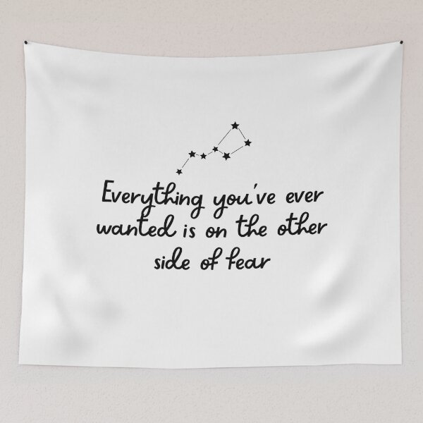 Item preview, Everything you´ve ever wanted is on the other side of fear- inspirational quote designed and sold by starcreative22.