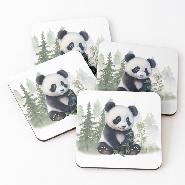 Item preview, panda holding bamboo A1 designed and sold by WD89design.