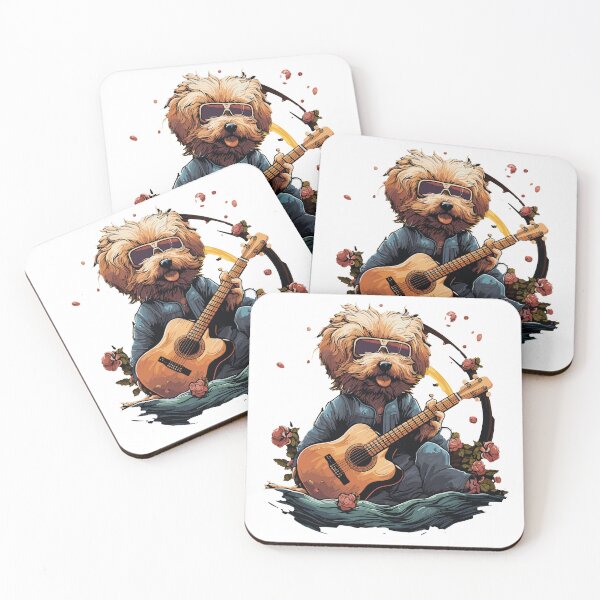 Item preview, a dog playing guitar designed and sold by Crisfontes.