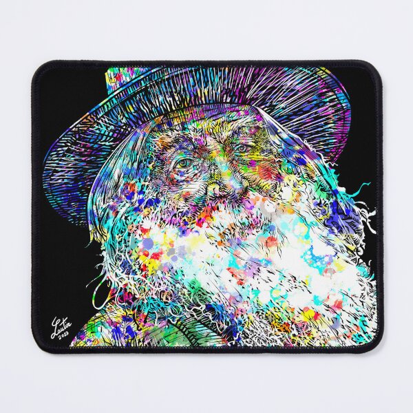 Item preview, WALT WHITMAN ink and watercolor portrait designed and sold by lautir.