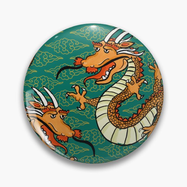 Item preview, Chinese Dragon 2024 red emerald green gold Chinese New Year Oriental Asian designed and sold by Gkumar-design.