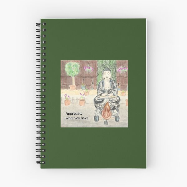 Item preview, Buddha watercolour - "Appreciate what you have" designed and sold by bluechalice.