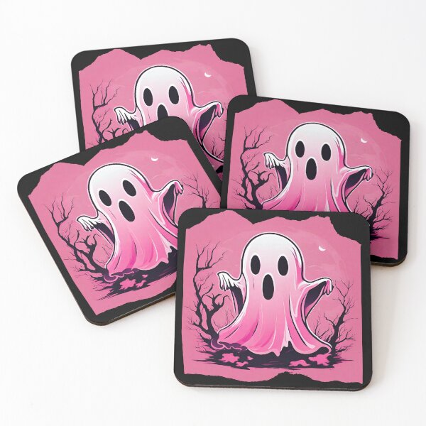 Aperçu de l'œuvre Halloween fantôme rose mignon créée et vendue par InnerGrow.
