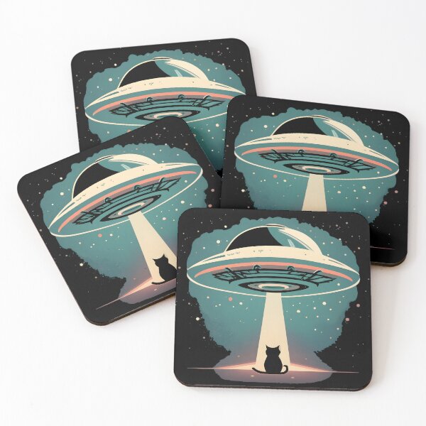 Item preview, UFO steals a cat designed and sold by ratchawoot.