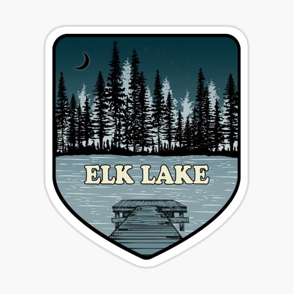 A Night on Elk Lake Sticker