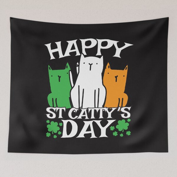 Item preview, Happy Saint Catty's Day | St. Patrick's Kitty Cat Gift Item For Women designed and sold by TheTimmer.