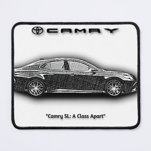 Item preview, Black And White Crosshatch Design Camry SL designed and sold by DrivePosters.