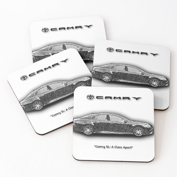 Item preview, Black And White Crosshatch Design Camry SL designed and sold by DrivePosters.